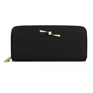 FURLA Shelly Long Wallet Round Zipper Black